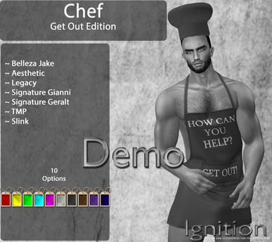 Second Life Marketplace - Ignition Chef Get Out Demo